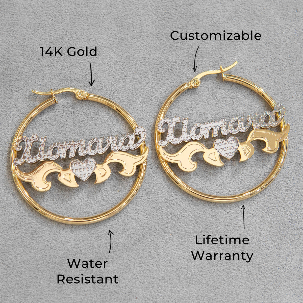 Women Jewelry - 14K Gold Hoop Earrings | Style # E04