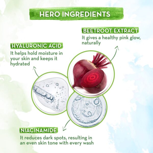 Mamaearth Beetroot Gentle Face Wash With Beetroot & Hyaluronic Acid – 100 ml