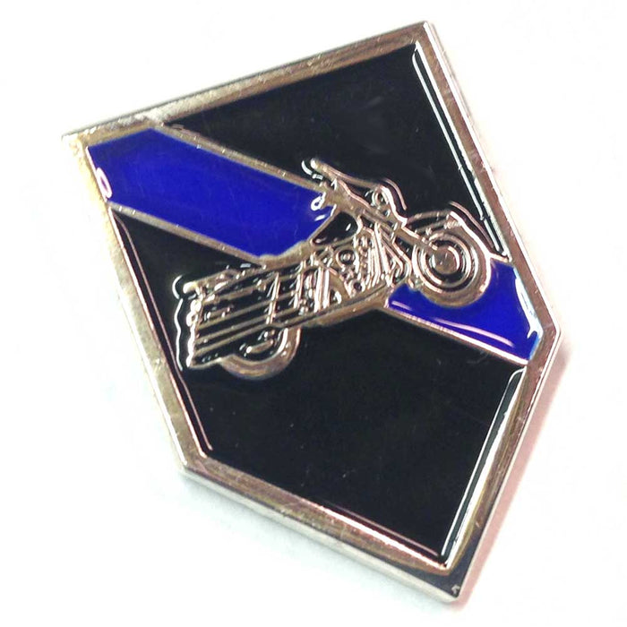 Thin Blue Line Motorcycle Bike Patrol Squad Motors Unit Lapel Pin