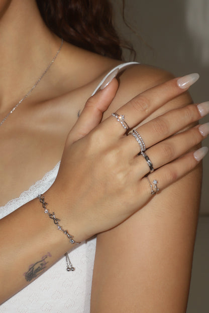 925 Sterling Silver Shooting Star Ring