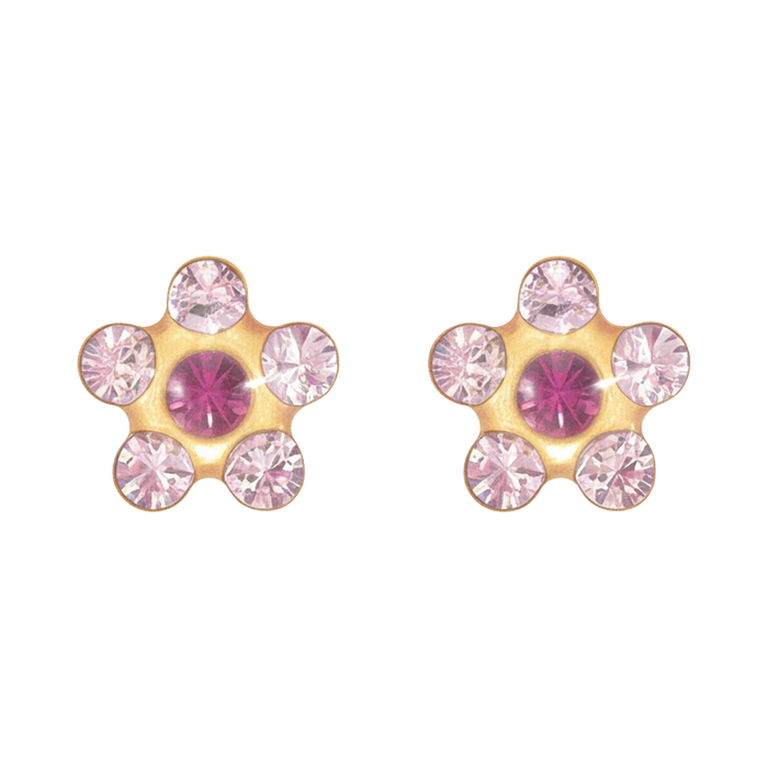 18K Gold Plated Flower Earring 133