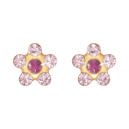 18K Gold Plated Flower Earring 133