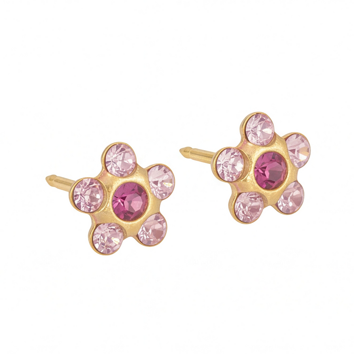18K Gold Plated Flower Earring 133