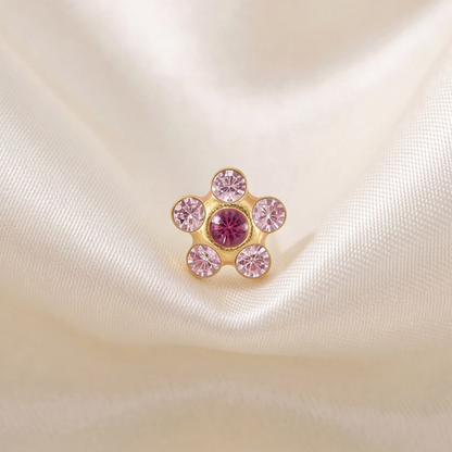 18K Gold Plated Flower Earring 133