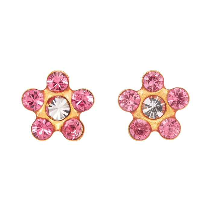 18K Gold Plated Flower Earring 135