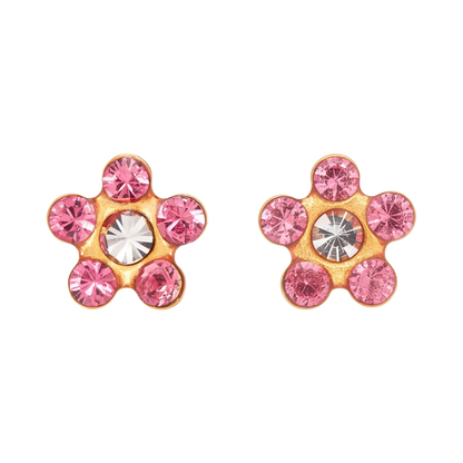 18K Gold Plated Flower Earring 135