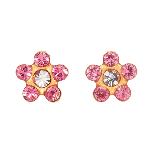 18K Gold Plated Flower Earring 135