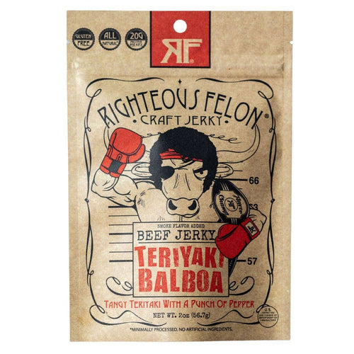 4-Pack Teriyaki Balboa Jerky Beef 8oz by RF