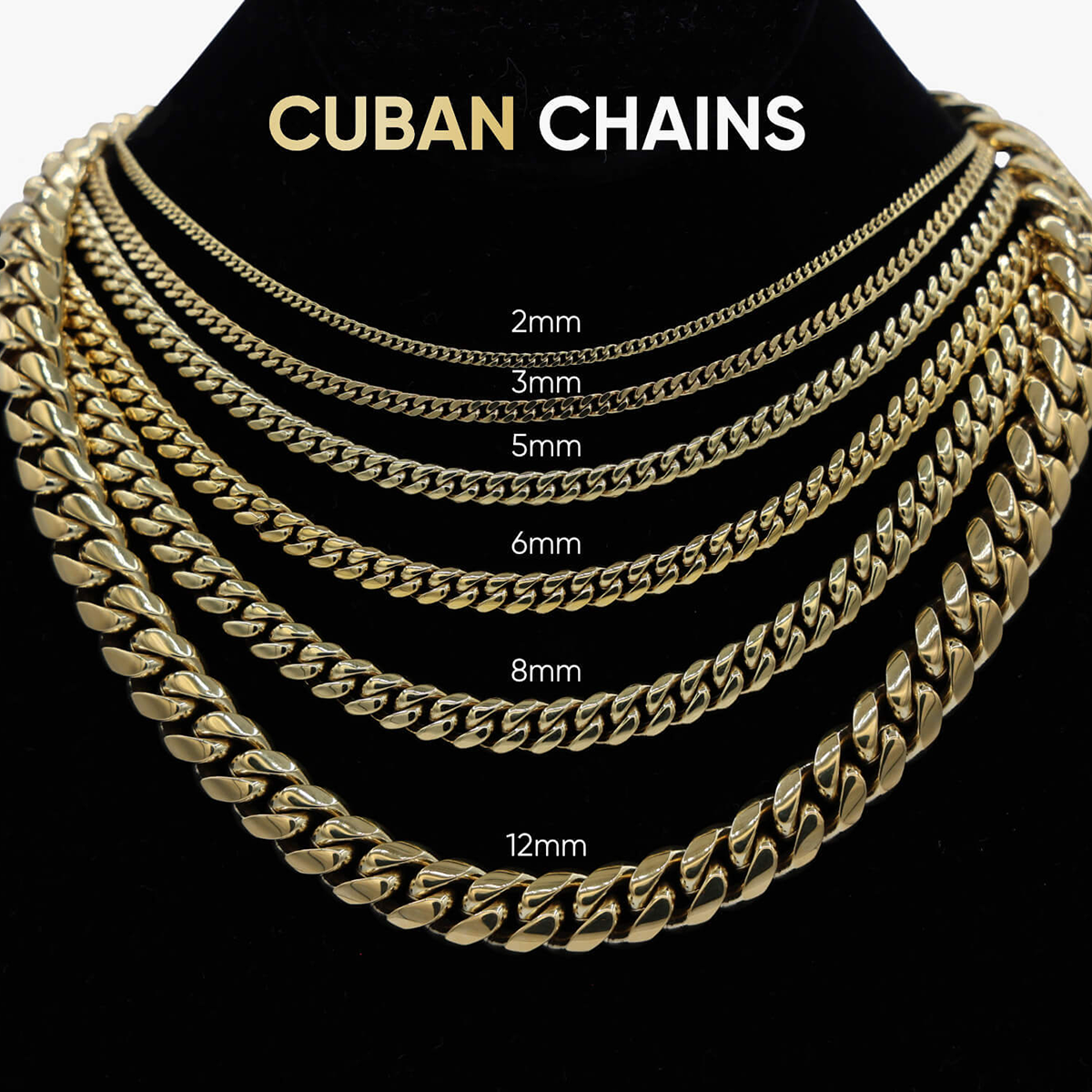 Diamond Cuban Necklace in Yellow Gold - 8.5mm