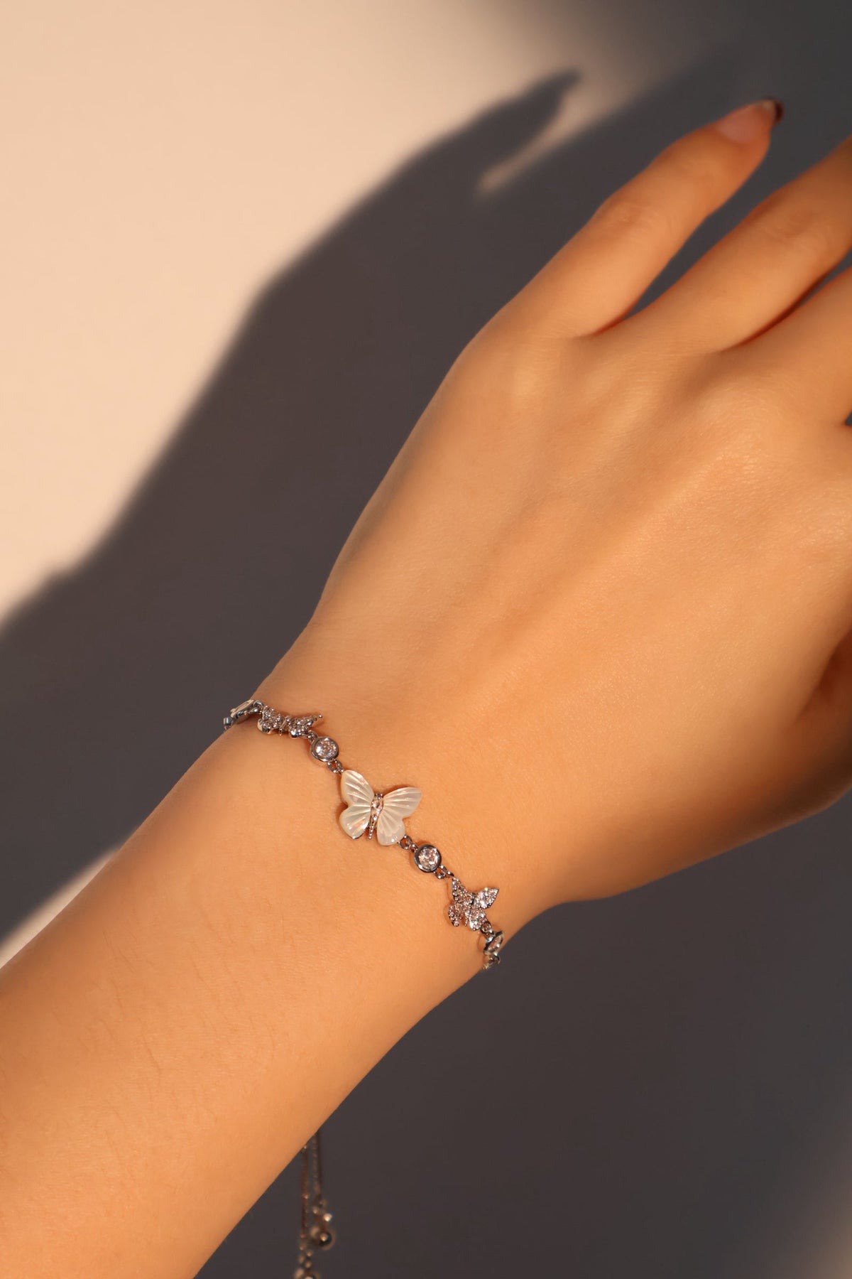 Natural Shell Butterfly Bracelet