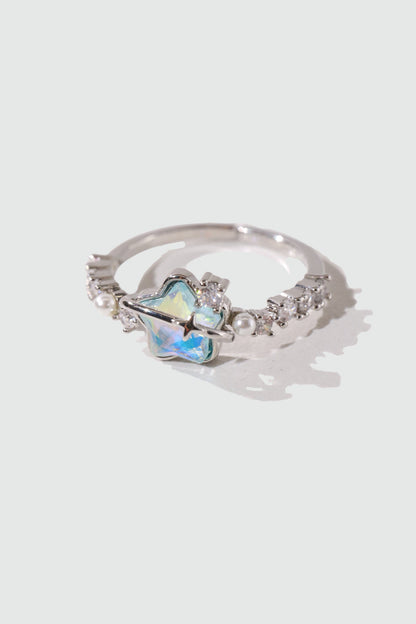 Blue Star Pearl Ring