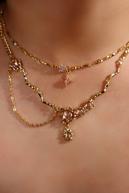 Enchanted Pink Starlight Necklace Bundle