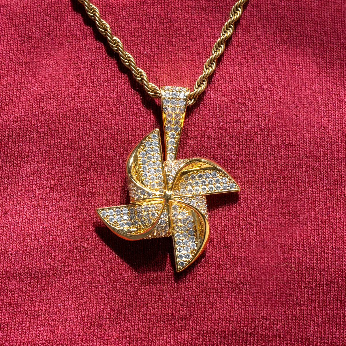 Mens Jewelry - Iced Out VVS Pinwheel Pendant | 12.7 Grams
