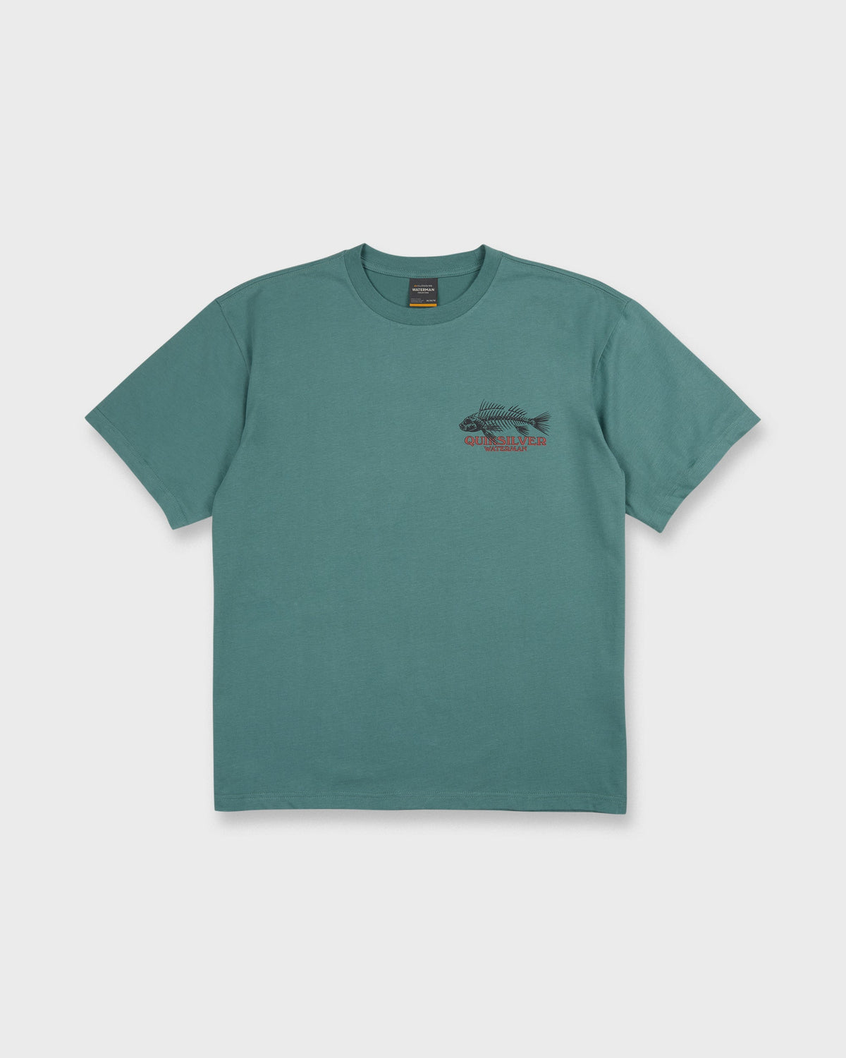 Waterman Fish Bones Short Sleeve Cotton T-Shirt - North Atlantic