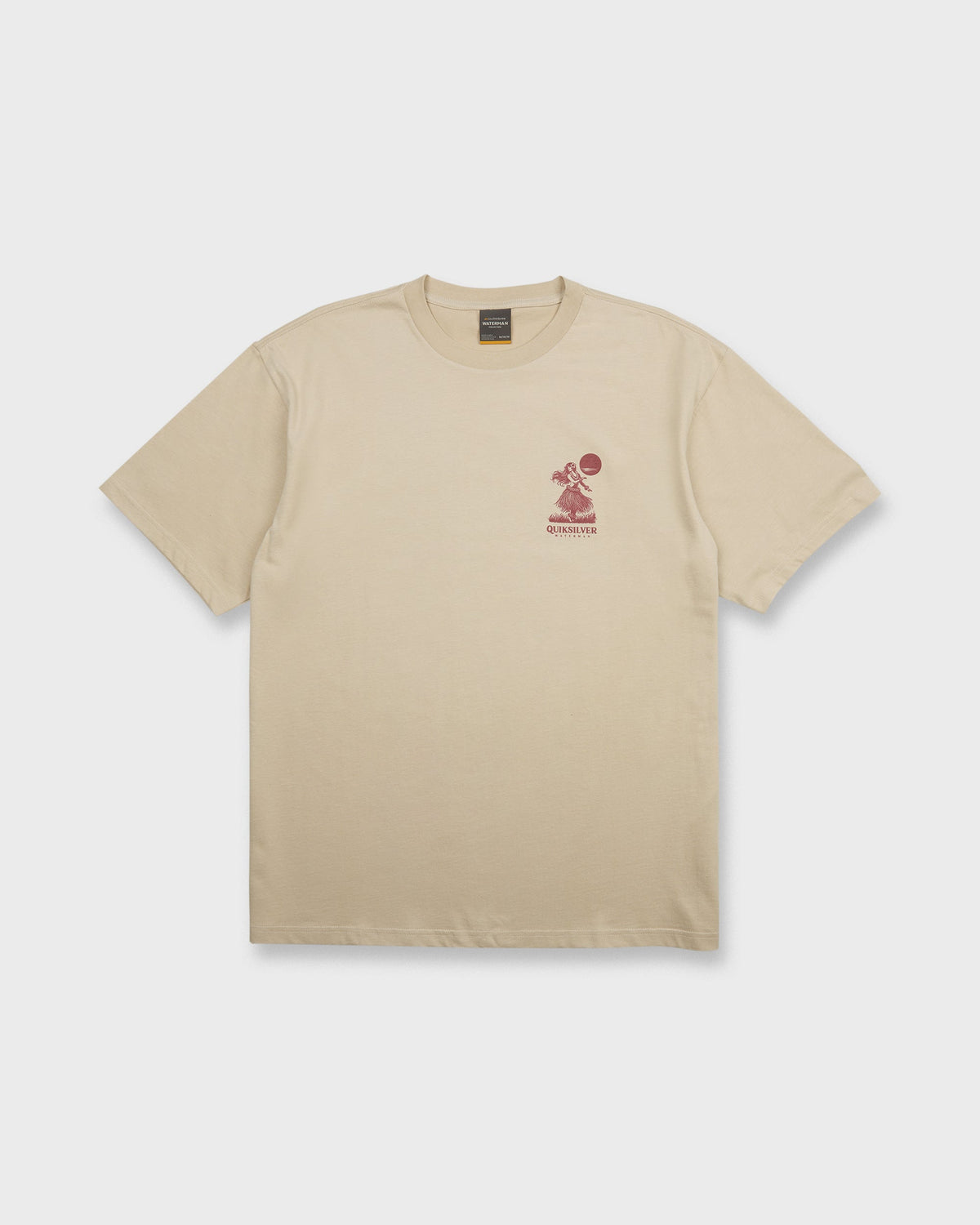 Waterman Lei'd Back Short Sleeve Cotton T-Shirt - Plaza Taupe