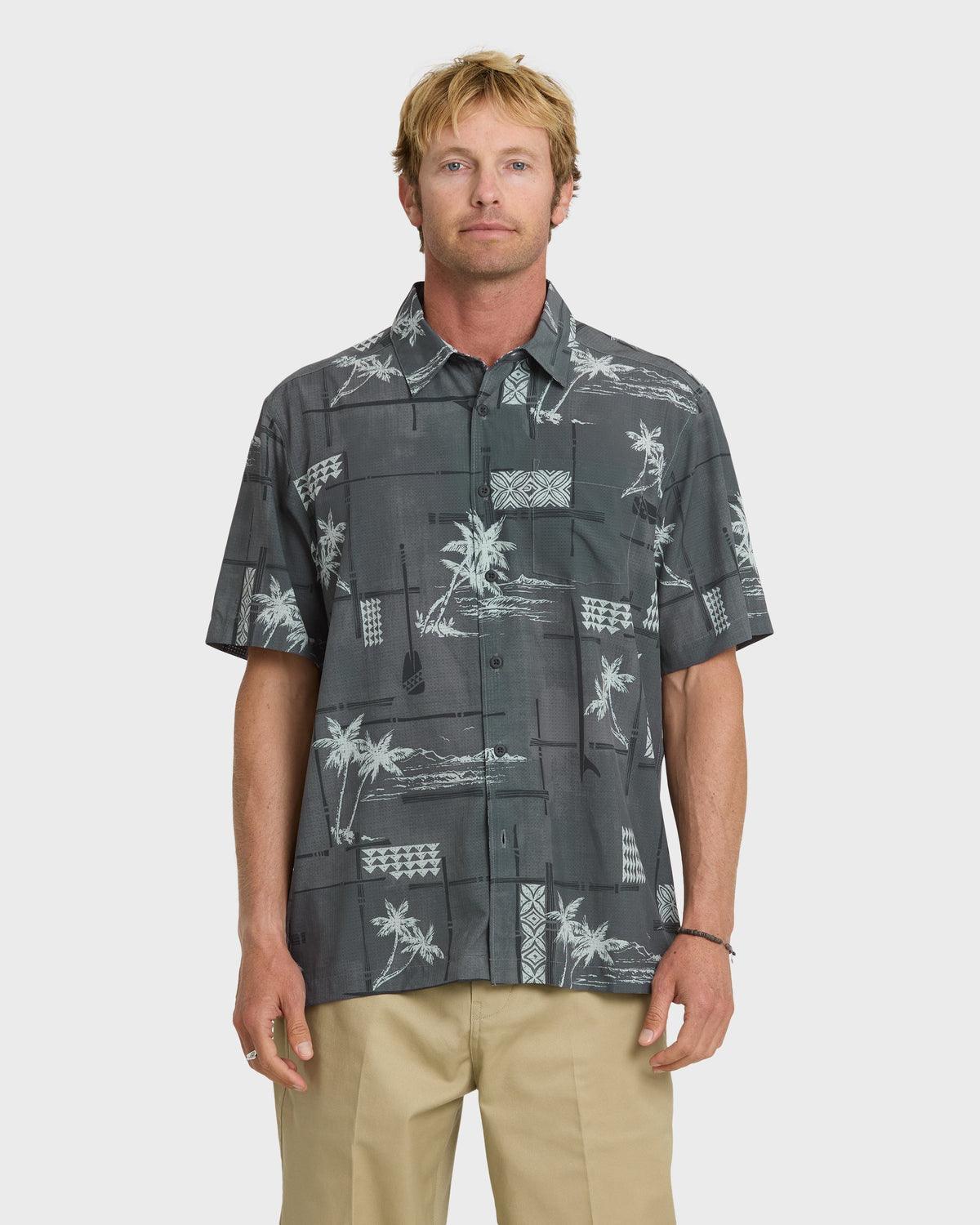 Waterman Island Time Short Sleeve Woven Shirt - Phantom