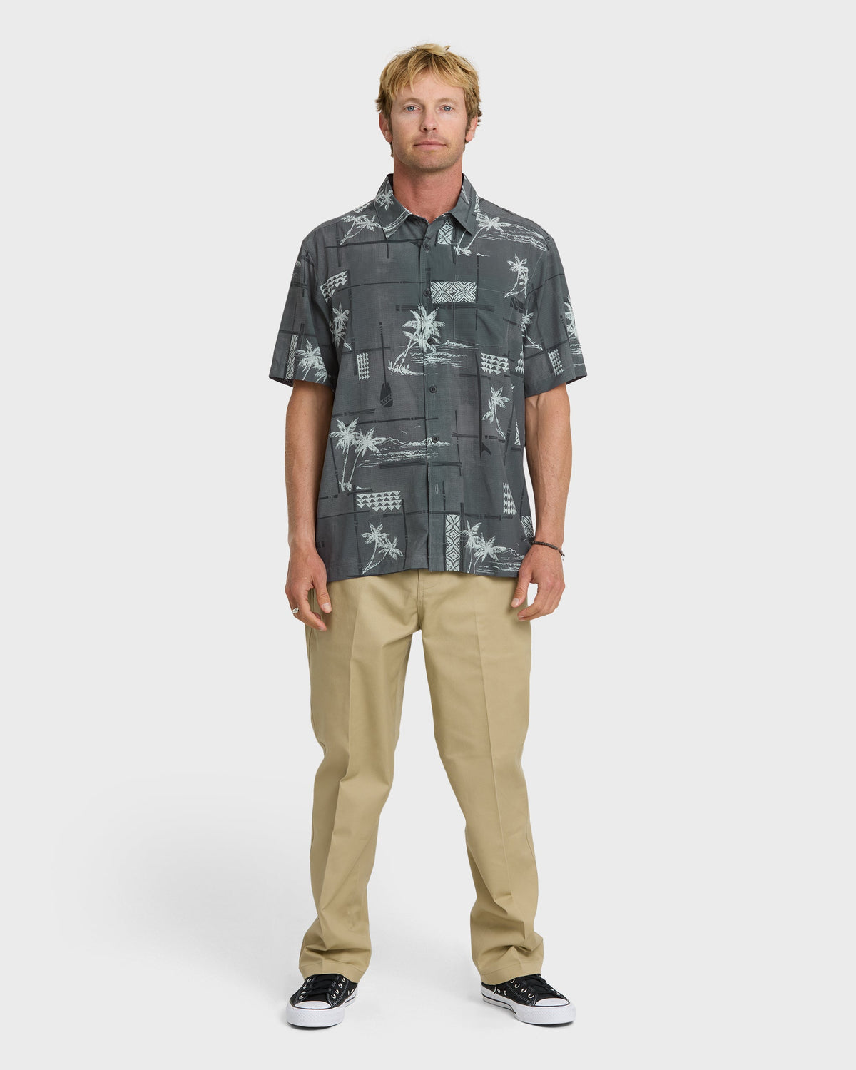 Waterman Island Time Short Sleeve Woven Shirt - Phantom