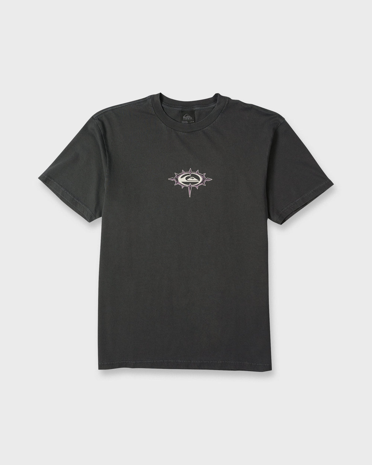 Metal Vision Pigment Dye Short Sleeve Cotton T-Shirt - Phantom