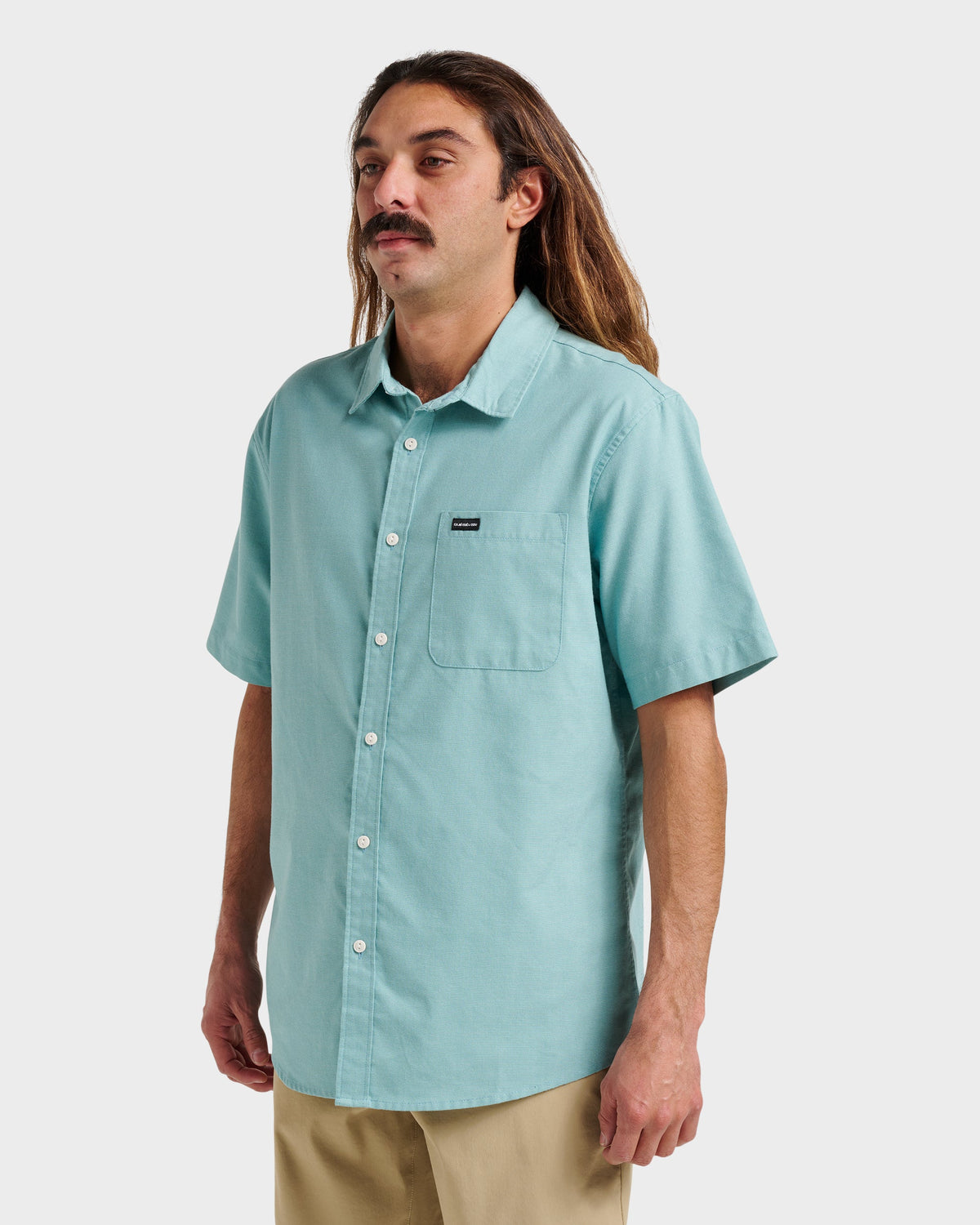 Shoreline Classic Short Sleeve Shirt - Dusty Turquoise