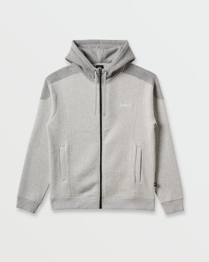 Keller Zip Hoodie - Light Gray Heather