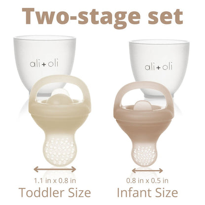 Ali+Oli Silicone Food & Fruit Feeder 2-Pack