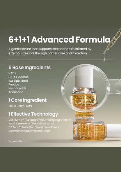 AXIS-Y Triple PDRN Barrier Boost Serum 30ml — advanced formula; original brand product information
