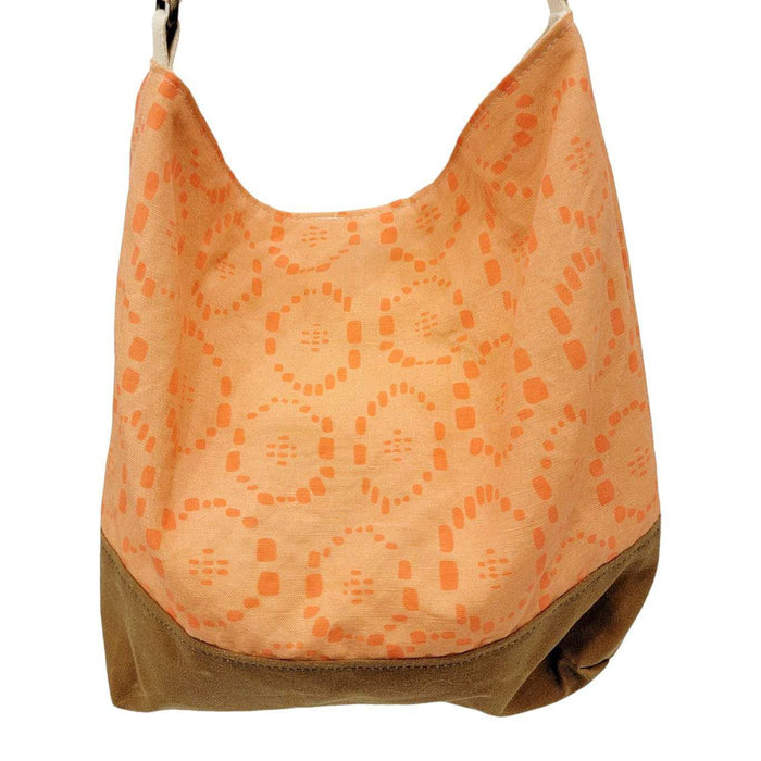 Bag - Large Cross-Body (Peach Lace) by Emily Ruth Prints