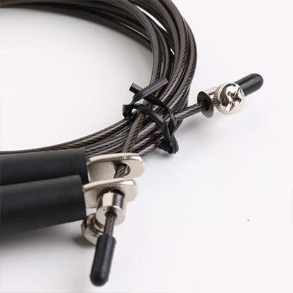 XM Fitness speed rope cable with adjustment screws