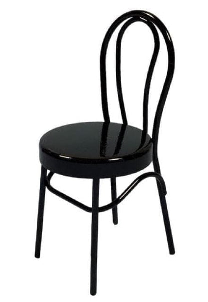 Black Metal Dollhouse Kitchen Chair