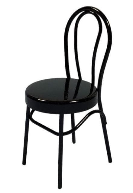 Black Metal Dollhouse Kitchen Chair