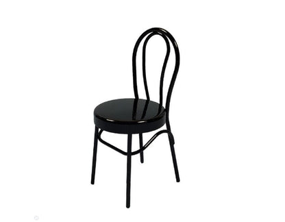 Black  Metal Dollhouse Chair, Dollhouse Kitchen Chair,  Miniature Retro Diner Chair, Dollhouse Furniture
