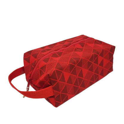 Box Zip - Dopp Kit (Red Pyramid) by Lady Alamo
