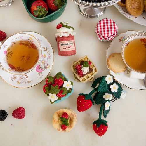 Bundle: Strawberry Breakfast Ornaments - Set of 5