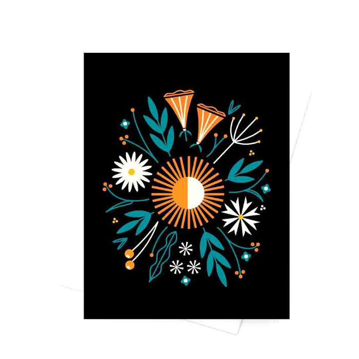 Card - All Occasion - Folk Floral by Amber Leaders Designs
