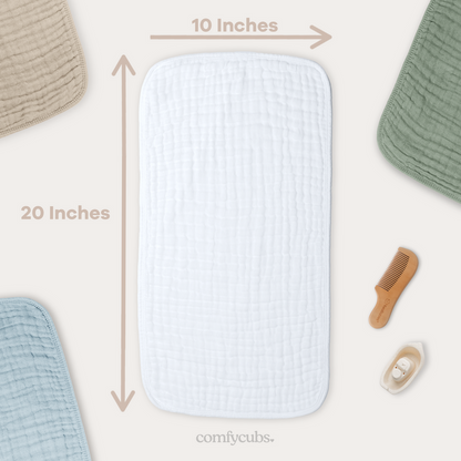 Comfy Cubs Muslin Cotton Burp Cloths