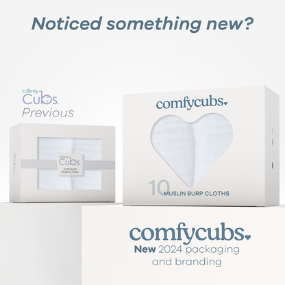 Comfy Cubs Muslin Cotton Burp Cloths