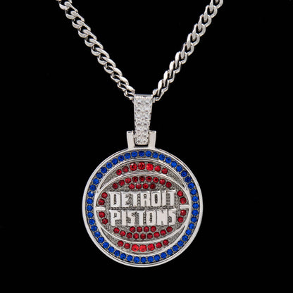 Detroit Pistons Official NBA Logo Pendant