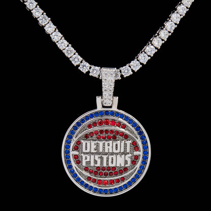 Detroit Pistons Official NBA Logo Pendant