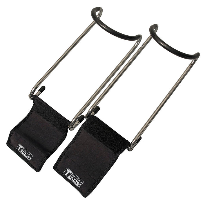 Body Solid dumbbell hooks pair with black padding
