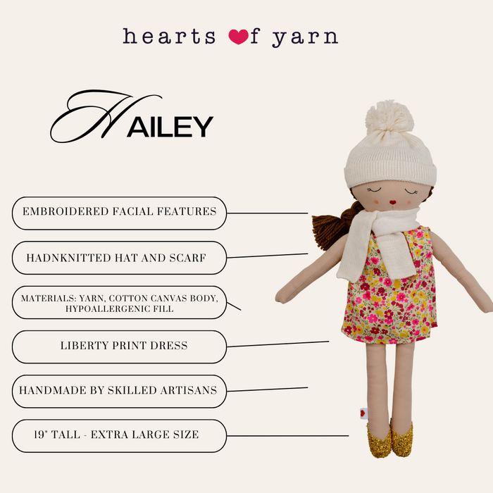Ely's & Co. Hearts of Yarn Hailey Doll