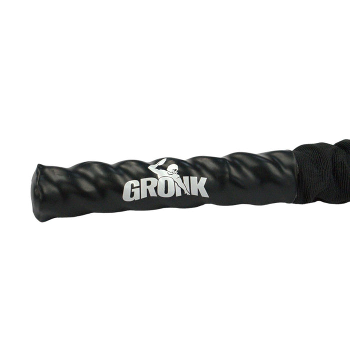 Gronk Fitness Battle Rope logo on handle