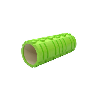 Gronk Fitness green foam roller angled view