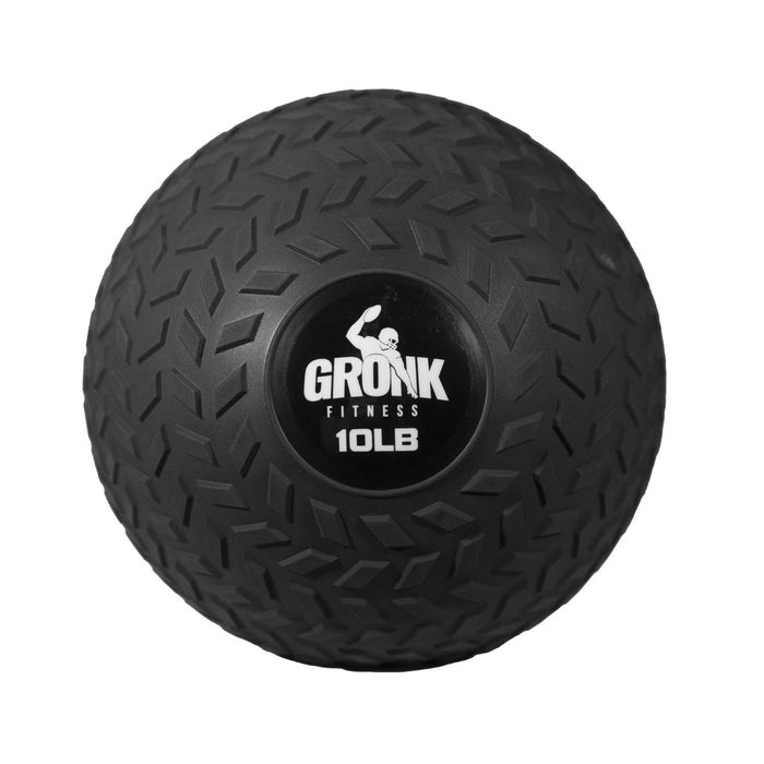 Gronk Fitness 10 lb slam ball with textured surface