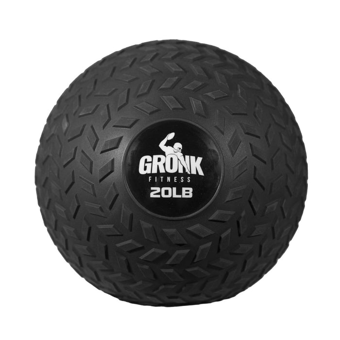 Gronk Fitness 20 lb slam ball with tread pattern