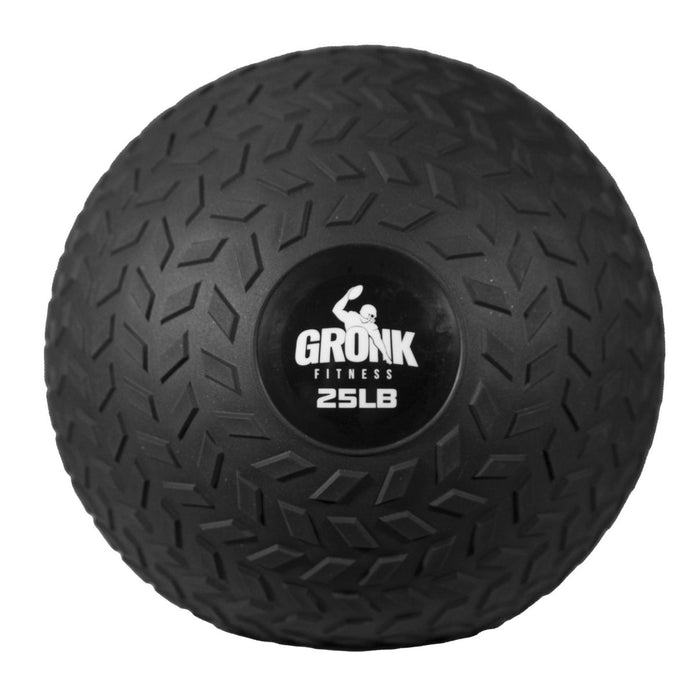 Gronk Fitness 25 lb slam ball with herringbone pattern