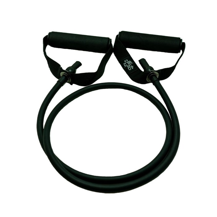 Gronk Fitness black resistance band with black handles