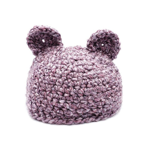 Hat - Toddler - Bear (Light Pink Purple) by Scary White Girl