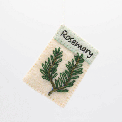 Rosemary seed packet ornament GIF