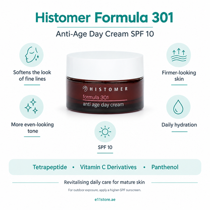 Histomer Formula 301 Anti-Age Day Cream SPF10 key-features image | E11 Store