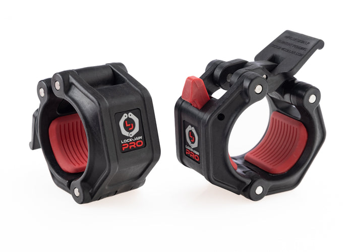 Lock-Jaw Pro 2 Collars black and red front view